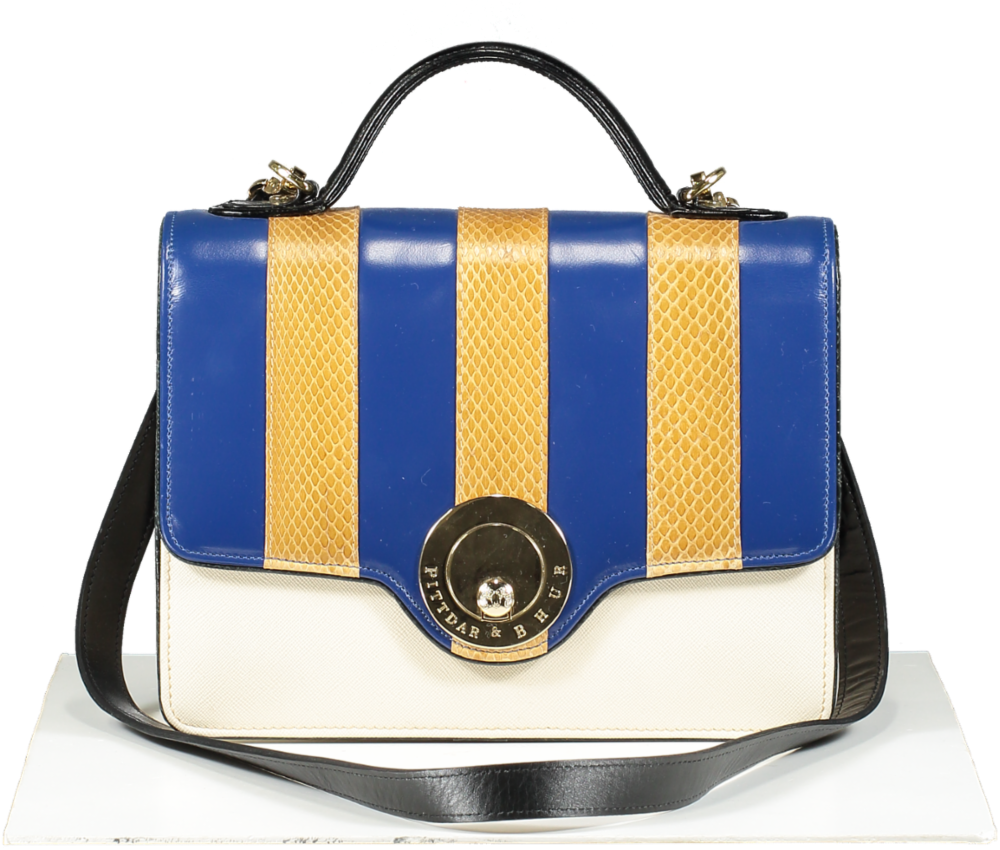 pittdar & bhur Cream Box Hand Bag