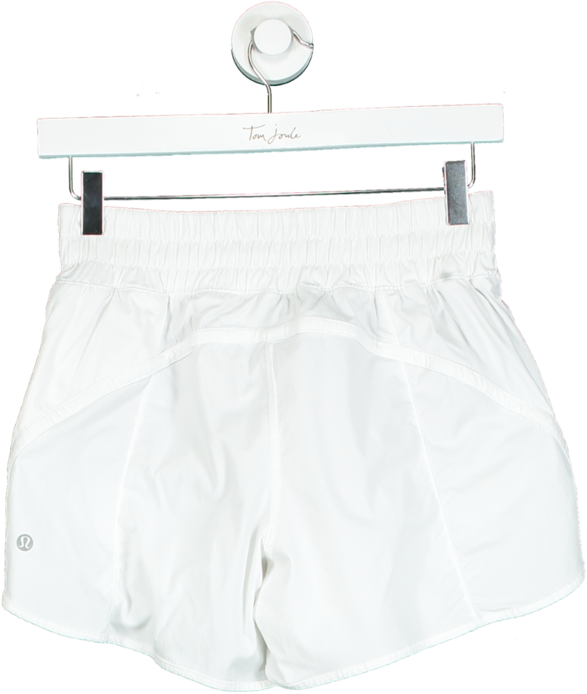 Lululemon White Swiftly Tech Shorts UK M