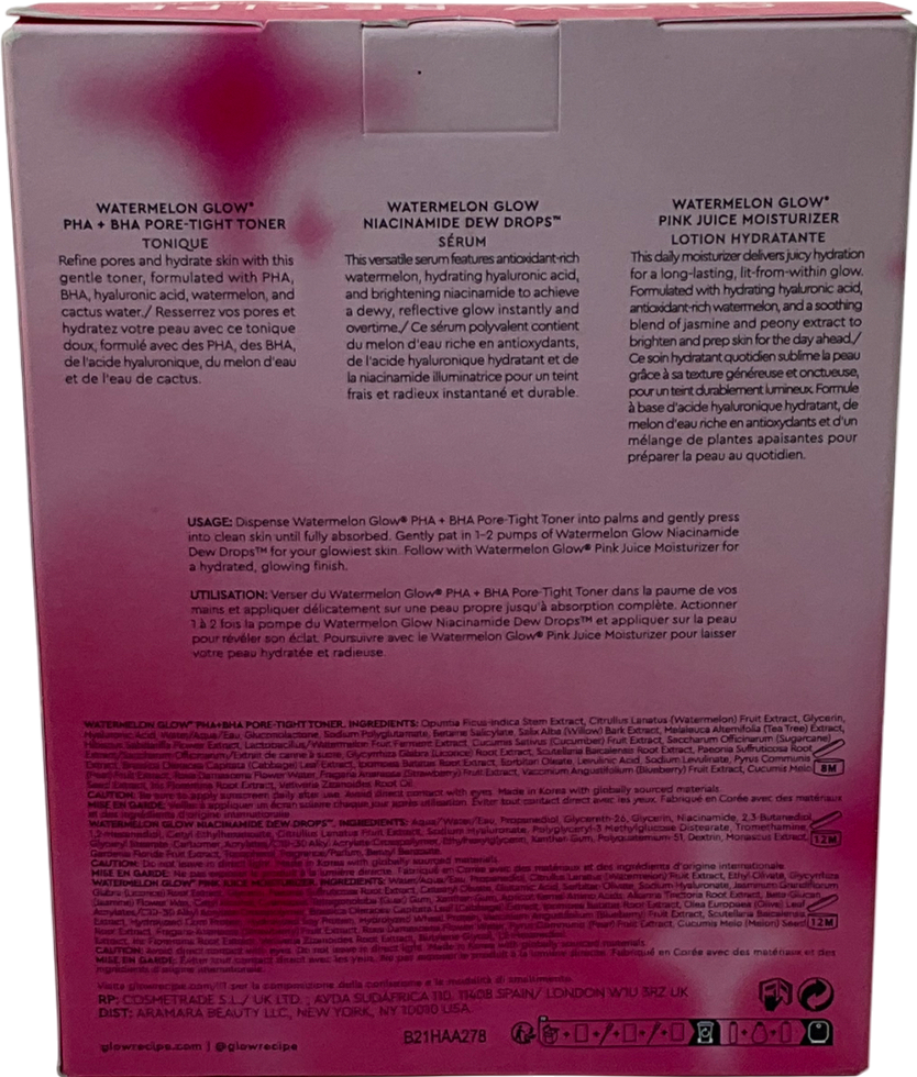 glow recipe Watermelon Glow Icons Set One size