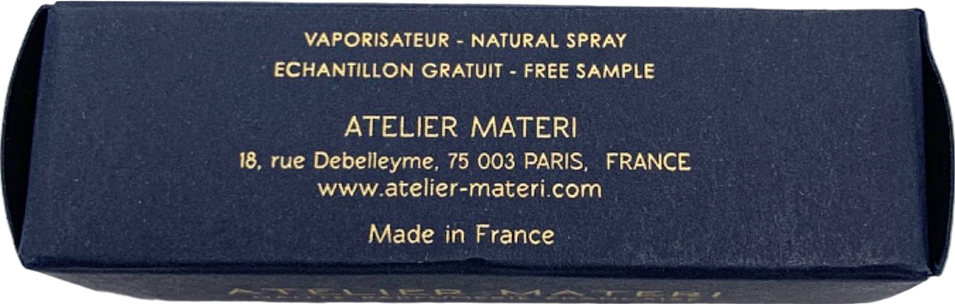 Atelier Materi Vaporizateur - Natural Spray Free Sample Unisex 2ml