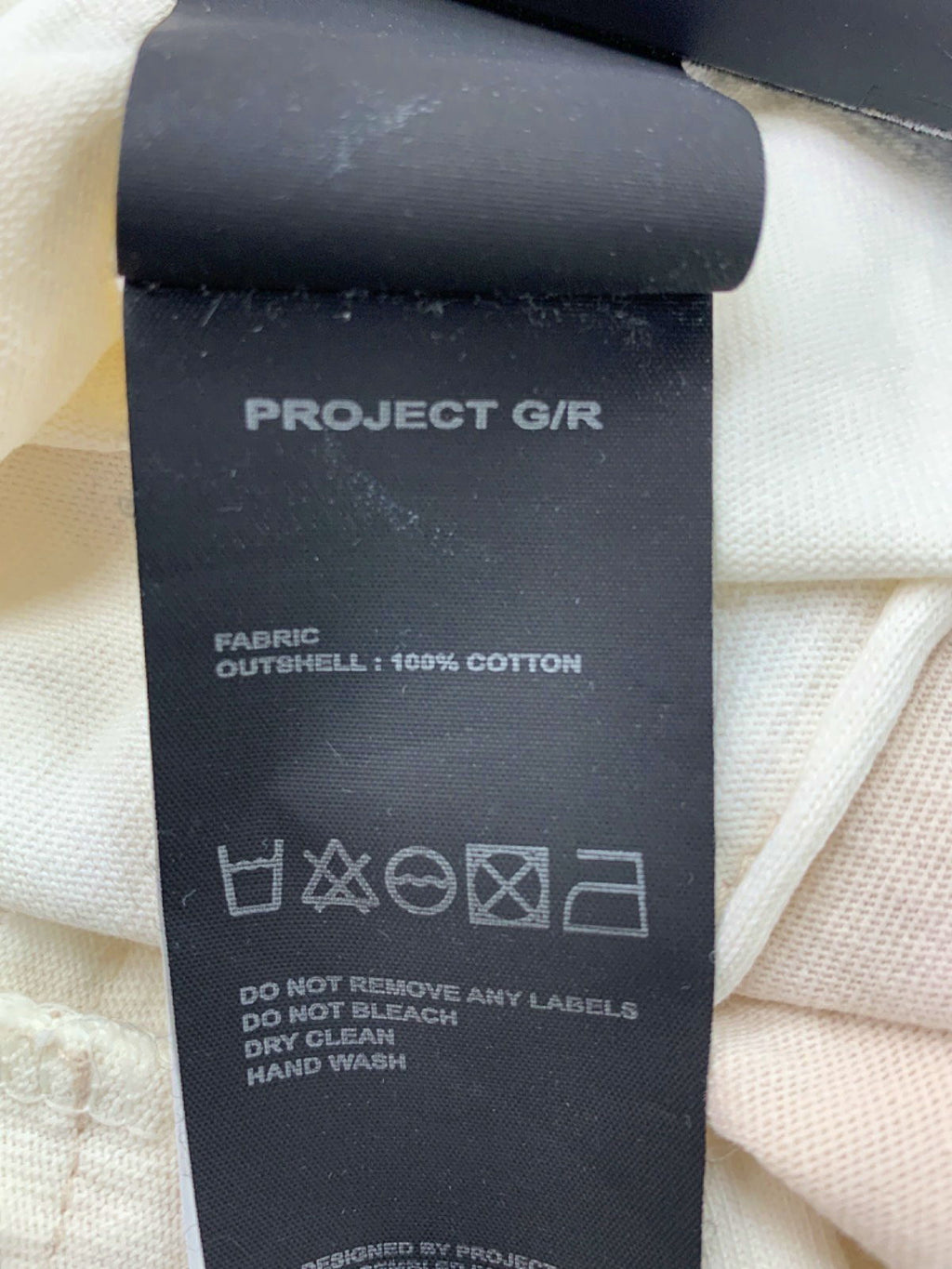 Project G/R Ivory Trompe-L'Oeil Double T-Shirt One Size