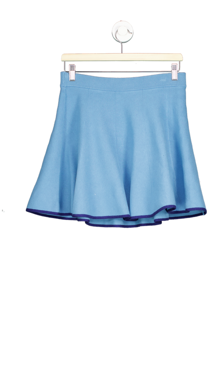 Free People Blue Flared Mini Skirt M
