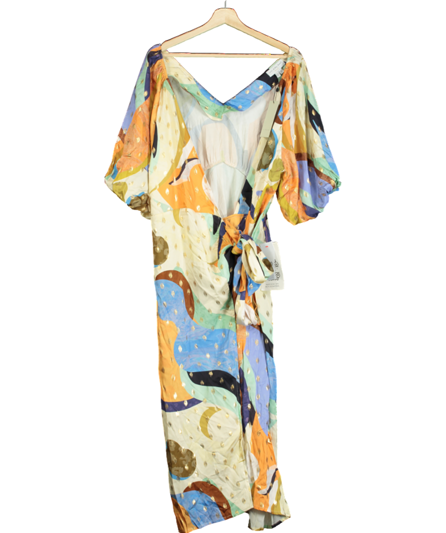 Never Fully Dressed Multicoloured Gigi Sadie Wrap Dress UK 18