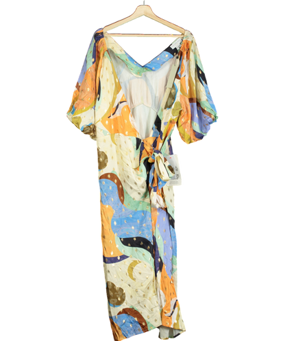 Never Fully Dressed Multicoloured Gigi Sadie Wrap Dress UK 18