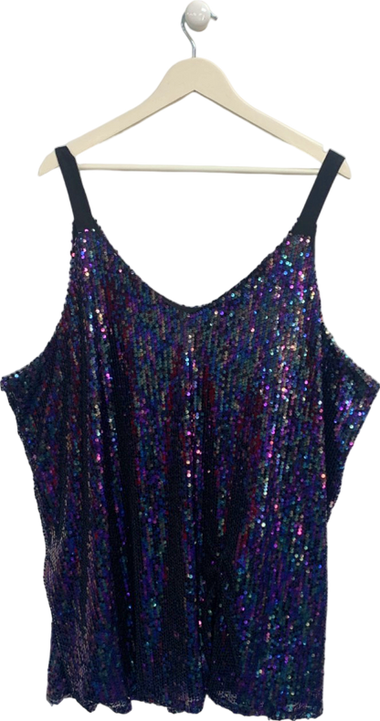 Yours Multicolour Sequin Top UK 26-28