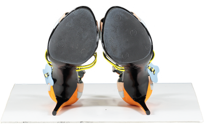 Pierre Hardy Black Leather Multi Heeled Sandals UK 6.5 EU 39.5 👠