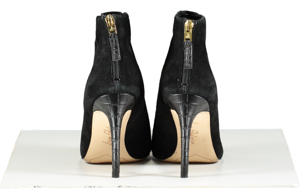 Sam Edelman Black Kourtney Ankle Heeled Boots UK 6 EU 39 👠