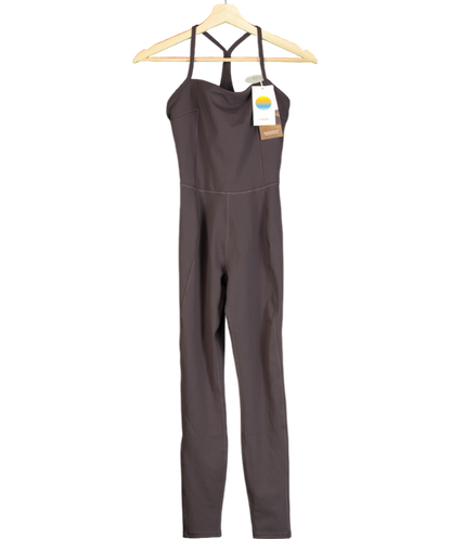 Vuori Brown Bondi Jumpsuit - Sangria UK XS