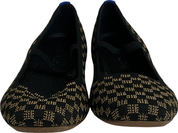 Rothys Black The Max Square Mary Jane Flats UK 5.5 EU 38.5 👠