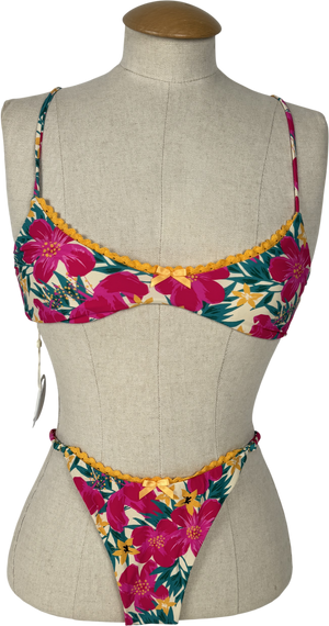 Wild Lovers Multicoloured Ohana Floral Print Bikini Set UK S