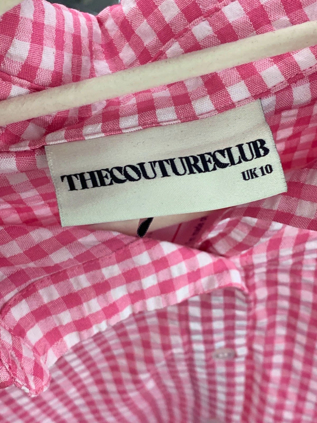 TheCoutureClub Pink Gingham Pyjama Set UK 10