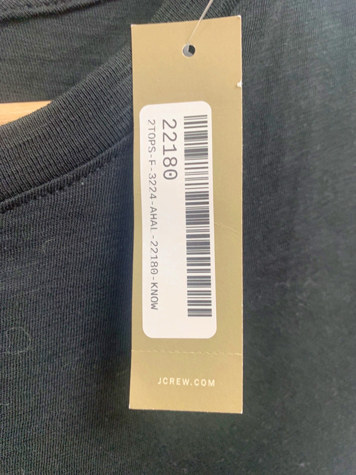 J.Crew Black Short Sleeve Crewneck T-shirt UK XXS