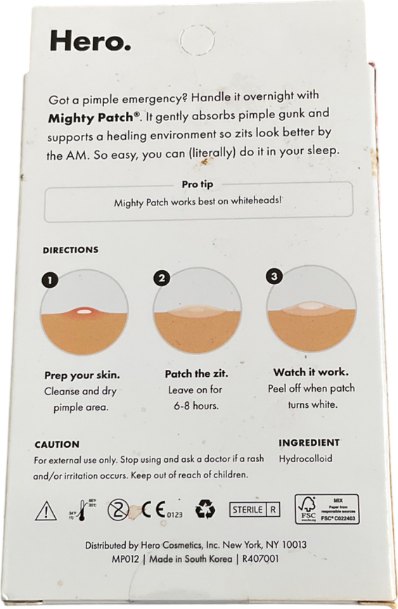 Mighty Patch Emergency Pimple Patches 24 patches