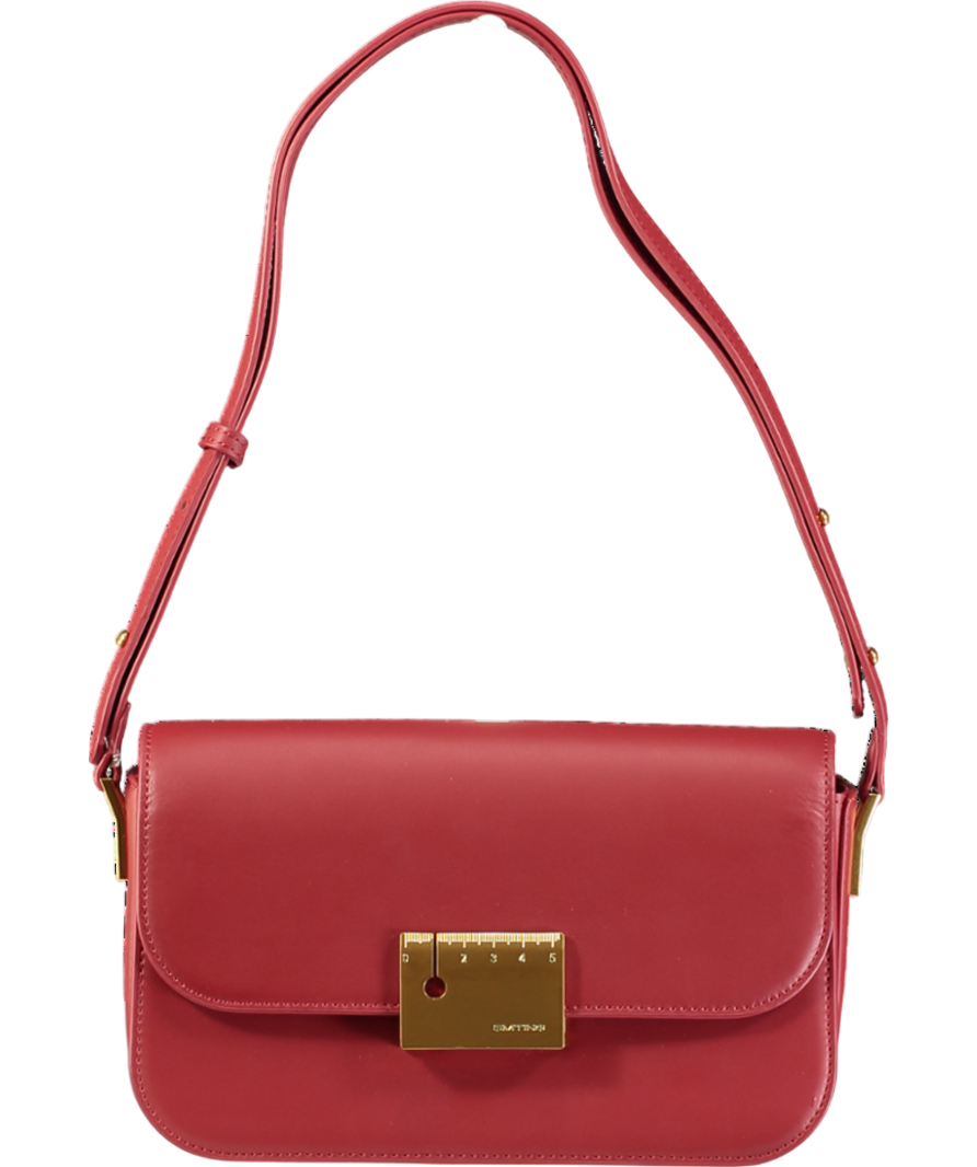 Smting Red Medium Flap Bag