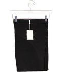 PRETTY LAVISH Lakelyn Wrap Mini Knit Skirt - Black UK XS