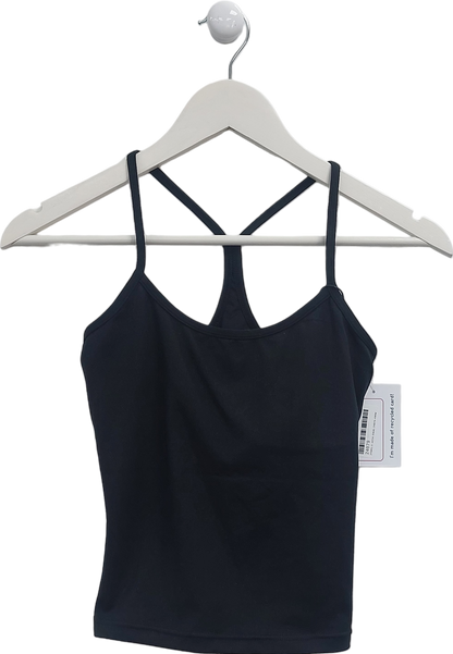 Bamba Black Active Wear Tank Top UK S