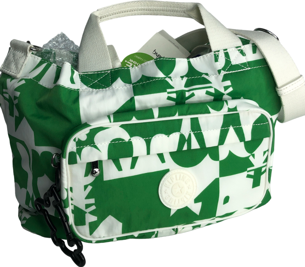 Kipling Green Medium Tote Bag