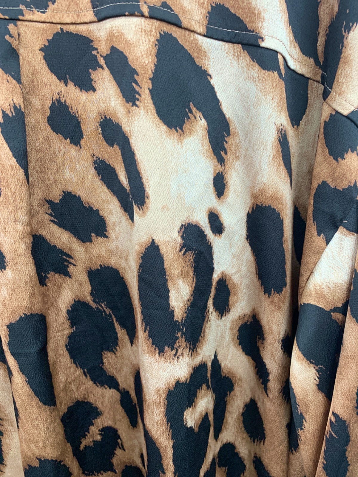 New Look Brown Leopard Print Shirt UK 26