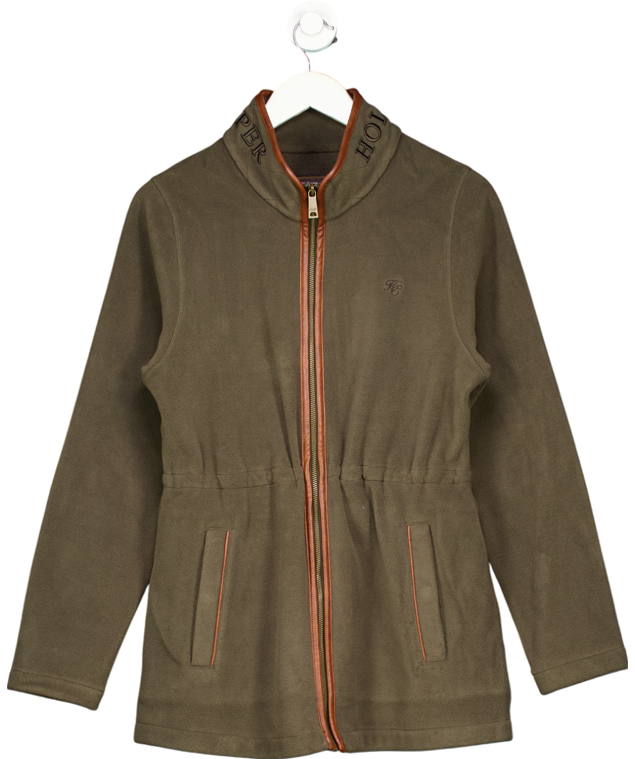 Holland Cooper Green Country Longline Fleece Khaki UK M
