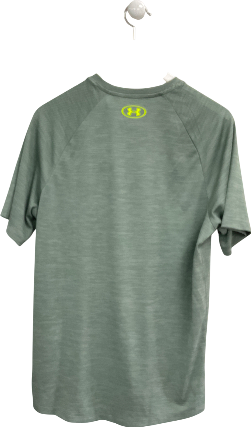 Under Armour Green Textured Short Sleeve UK M