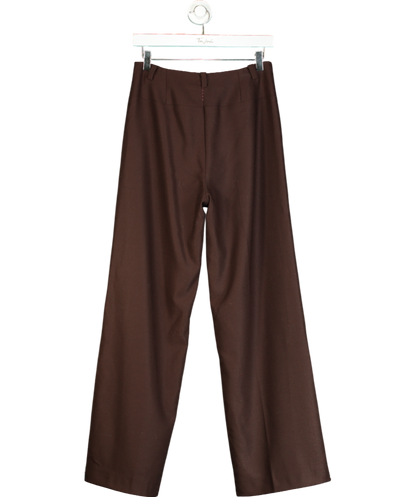 Fabrique Brown Gal Trousers In Fine Wool UK S