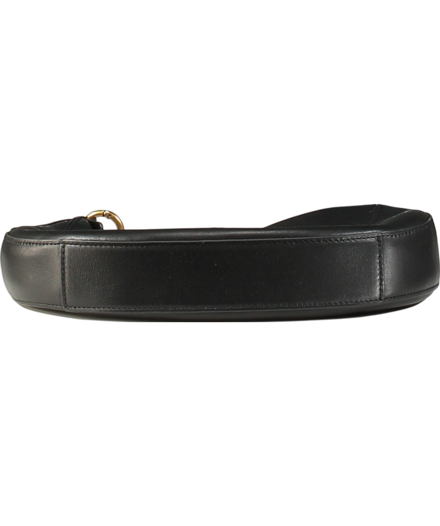 Pinko Black Love Birds Shoulder Bag  with gold hardware