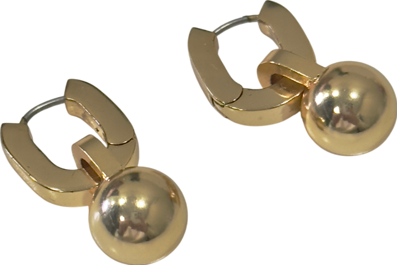 cos Metallic Ball Pendant Hoop Earrings One Size