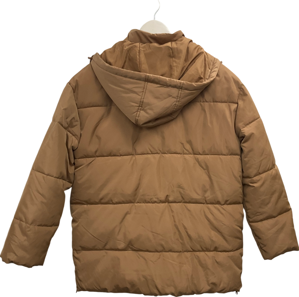 Pulz Jeans Beige Pzbianca Pufferjacket UK S