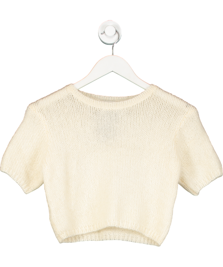 Belle Enfant Cream Boxy Mohair Sweater 4 Years