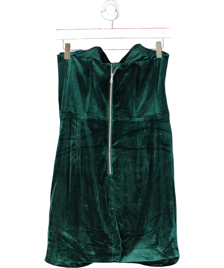 Bardot Green Claudette Mini Dress UK 10