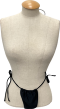 adika Beige & Black Tie Up Bikini Bottoms UK M