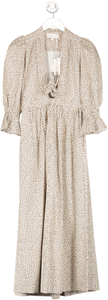 Wiggy Kit Cream Bunny Dress - Printed Poplin UK XS