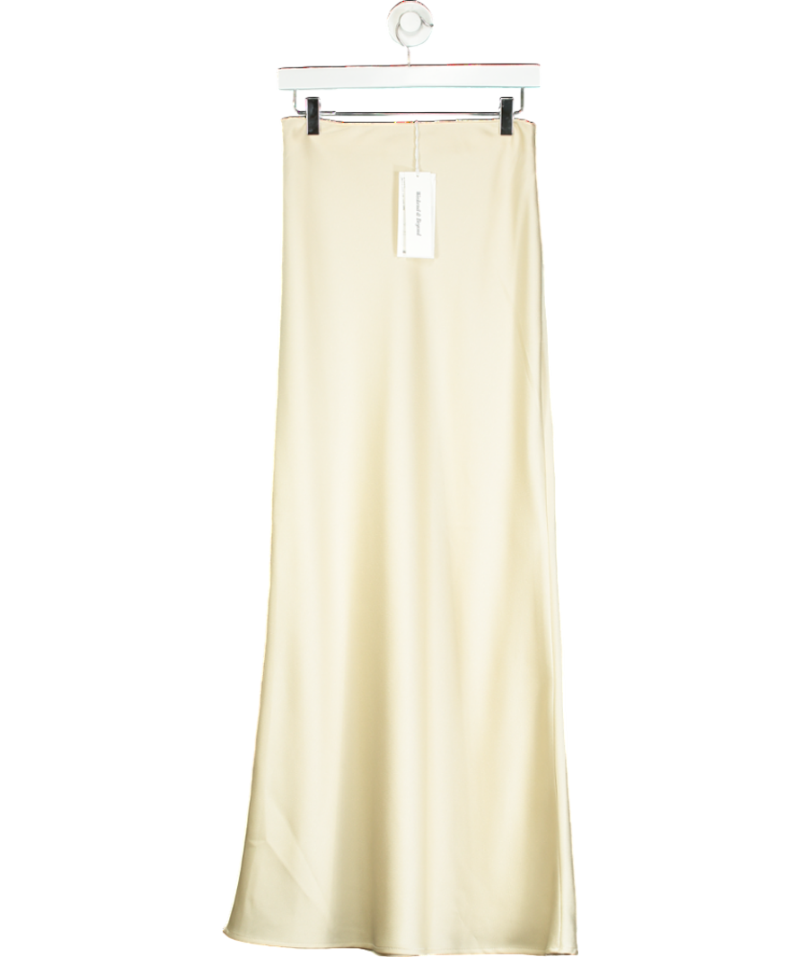 Weekend and Beyond Cream Catherine Thick Viscose Skirt UK S