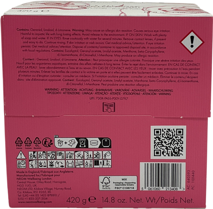 NEOM White It’s All Rosy Scented Candle (3 Wick) 420g