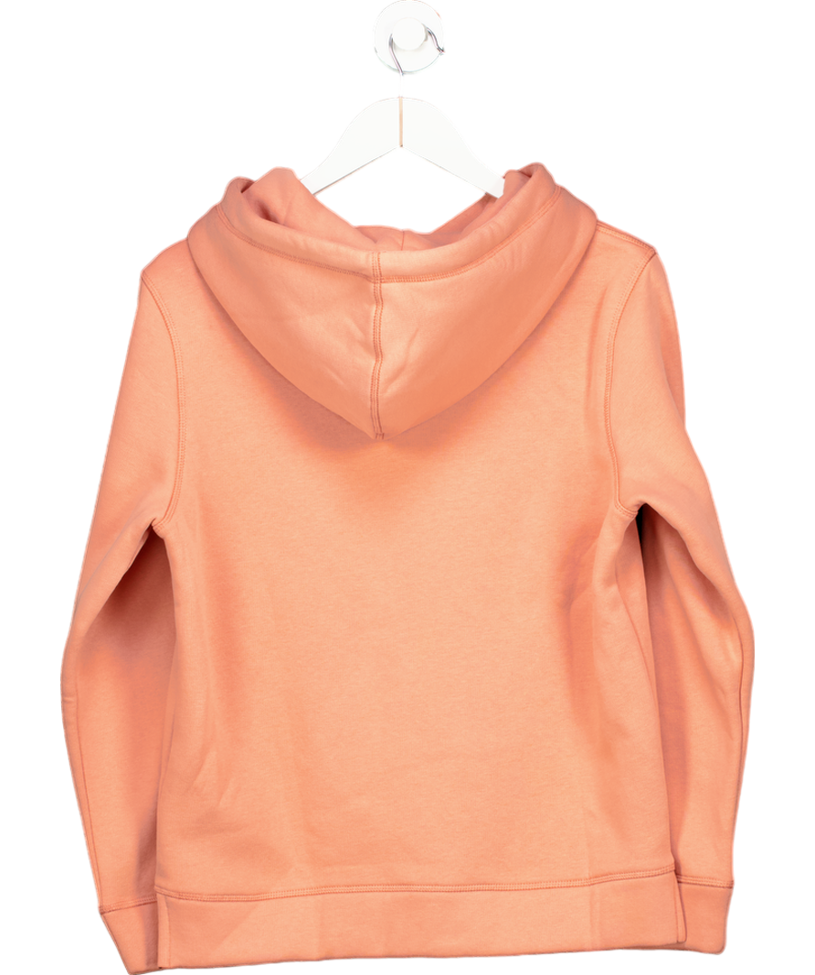 Tommy Hilfiger Coral Pink Embroidered Logo Hoody UK XS