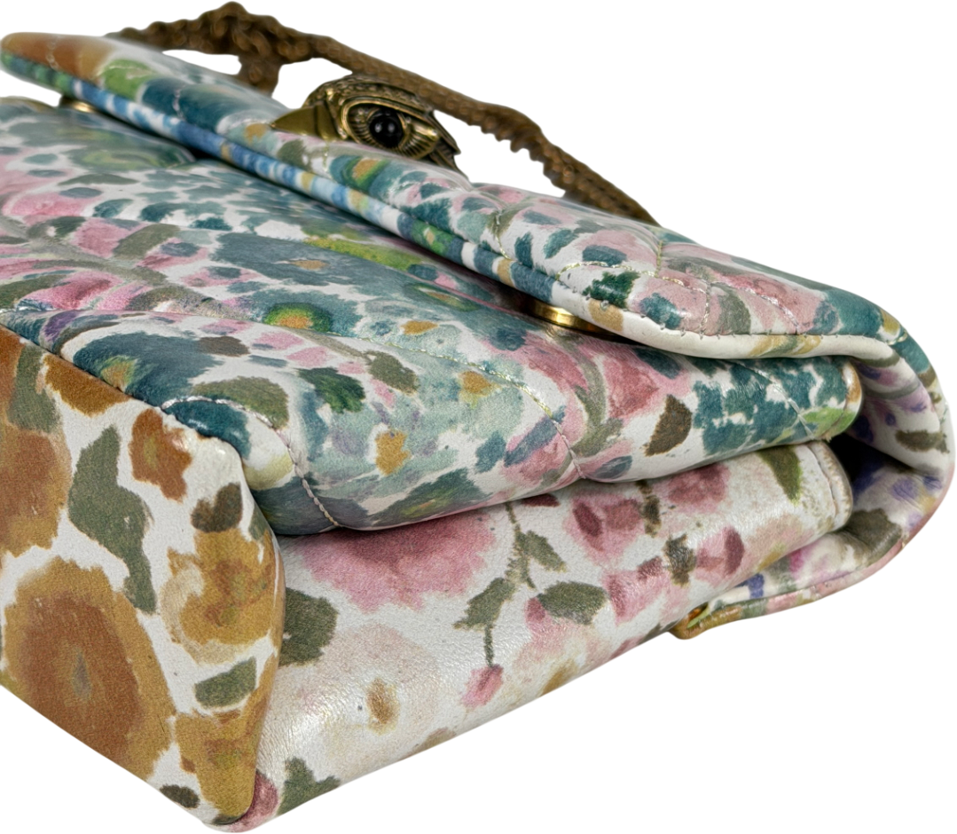 KURT GEIGER Multicoloured Floral Couture Mini Kensington Bag
