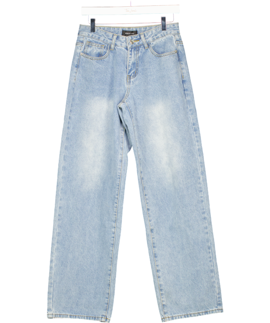 White Fox Blue Straight Leg Jean UK XS