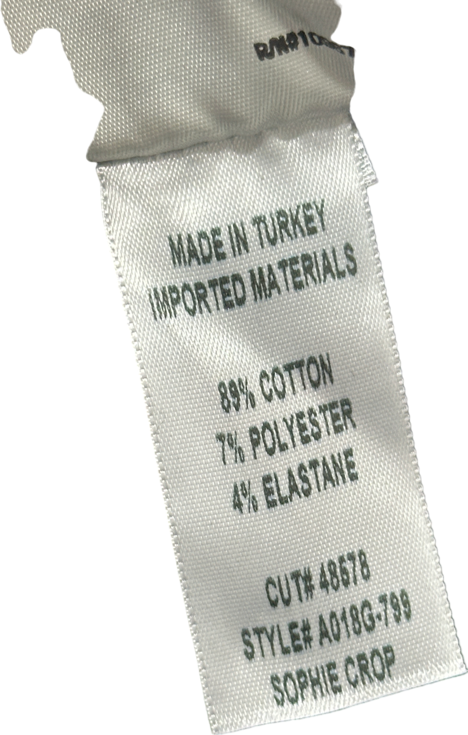 AGOLDE Black Sophie Crop Jeans Size W24