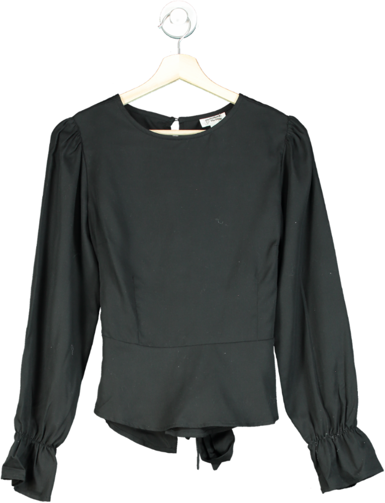 The Drop Black Long Sleeve Blouse XS