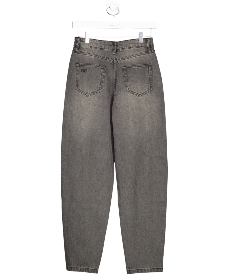 Nobody's Child Black High Rise Barrel Leg Jeans UK 6