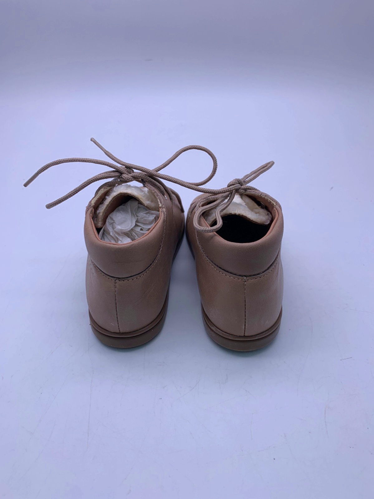 Papouelli Taupe Shearling Lined Booties EU 23