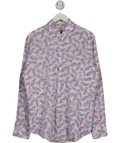 Boggi Pink Paisley Long Sleeve Shirt UK XXL