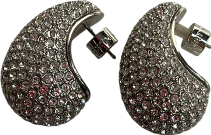 Kurt Geiger Metallic Pave Dome Earrings