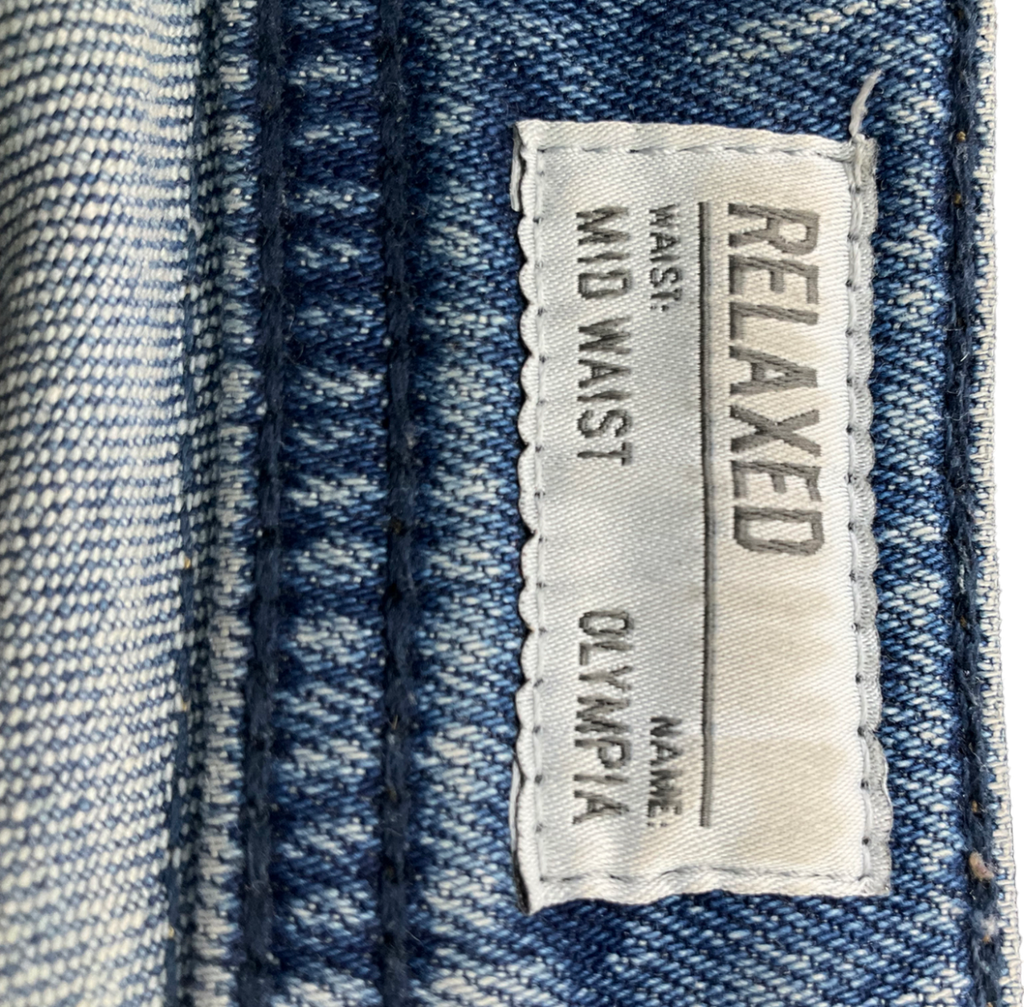 Pepe Jeans Blue Olympia Relaxed Mid Waist Jeans W27