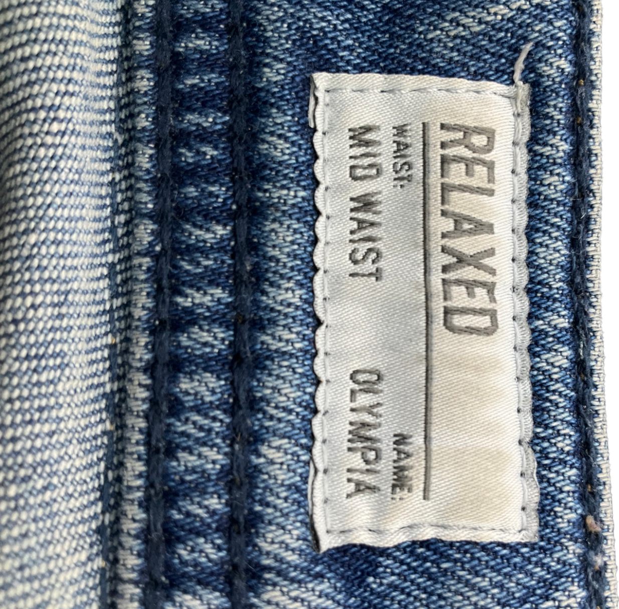 Pepe Jeans Blue Olympia Relaxed Mid Waist Jeans W27