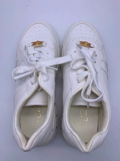 New Look White Leather Sneakers UK 4