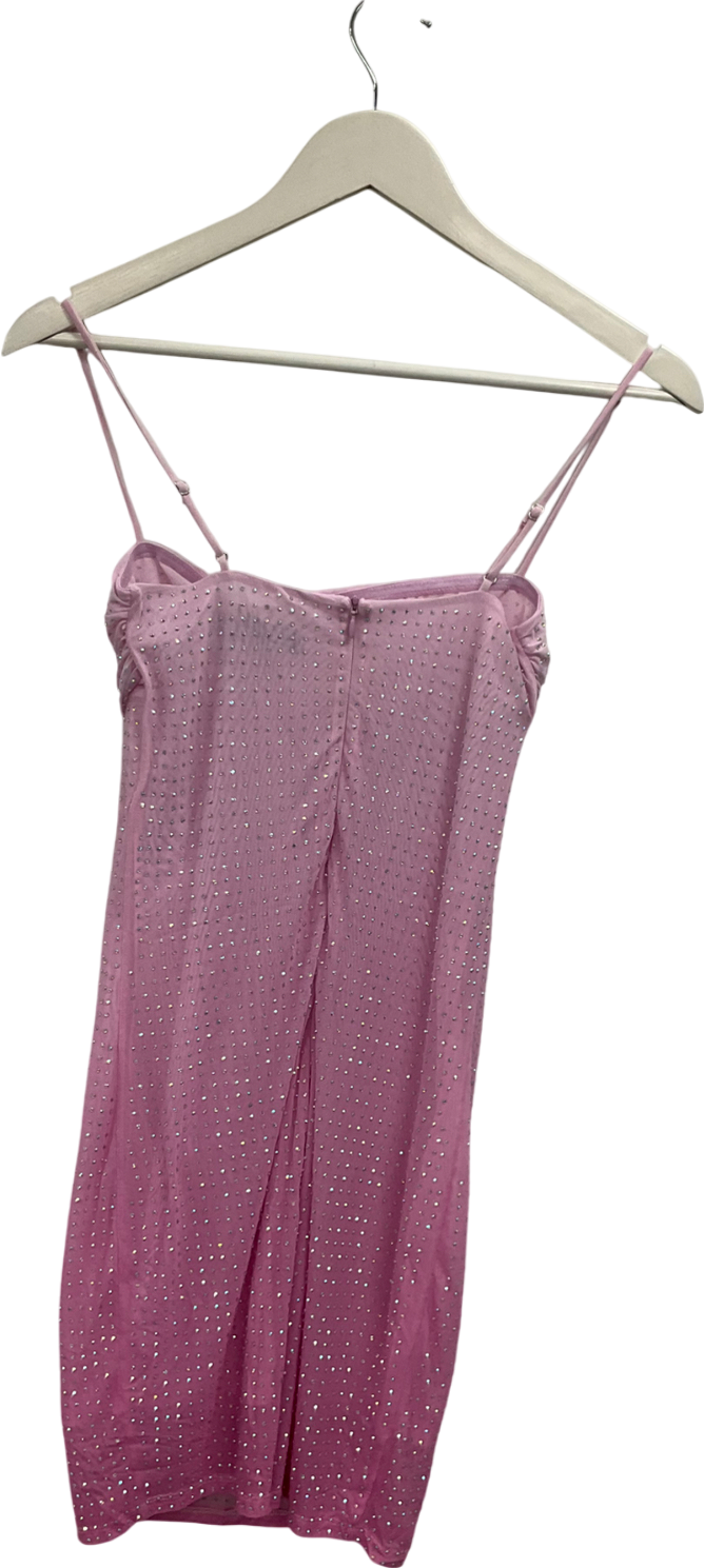 White Fox Pink Dj Play My Song Mini Dress UK S
