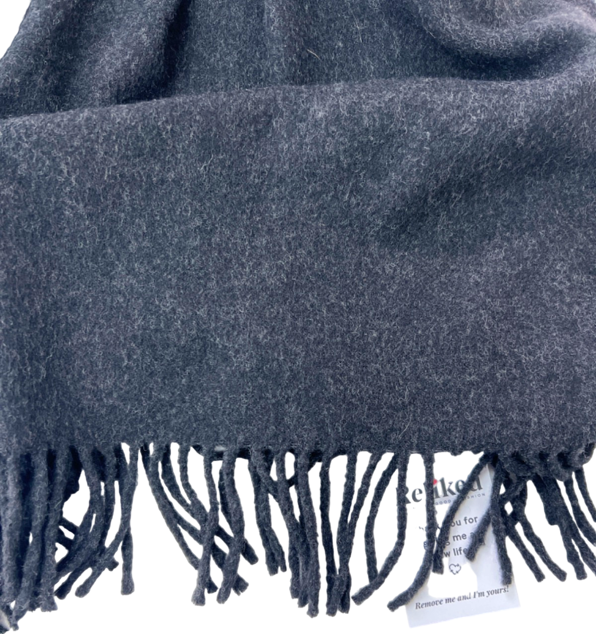 Acne Studios Dark Grey Wool Scarf One Size