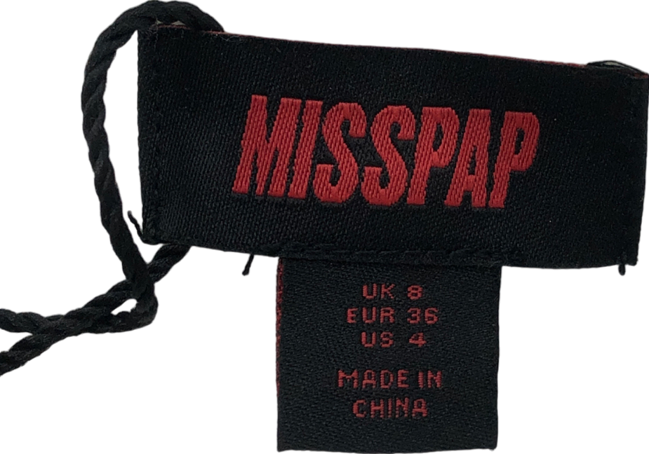 Misspap White Tailored Micro Mini Short UK 8