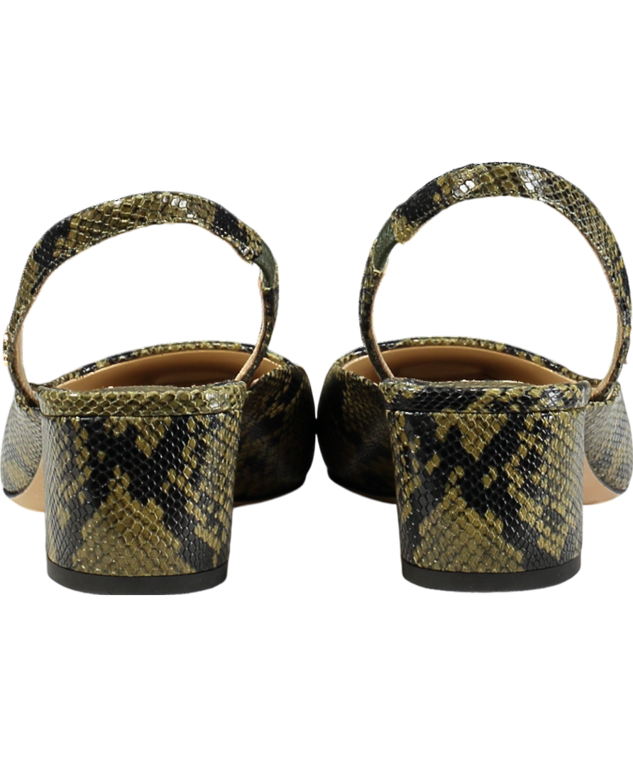 Jimmy Choo Green Snake Print Leather Pumps UK 7 EU 40 👠